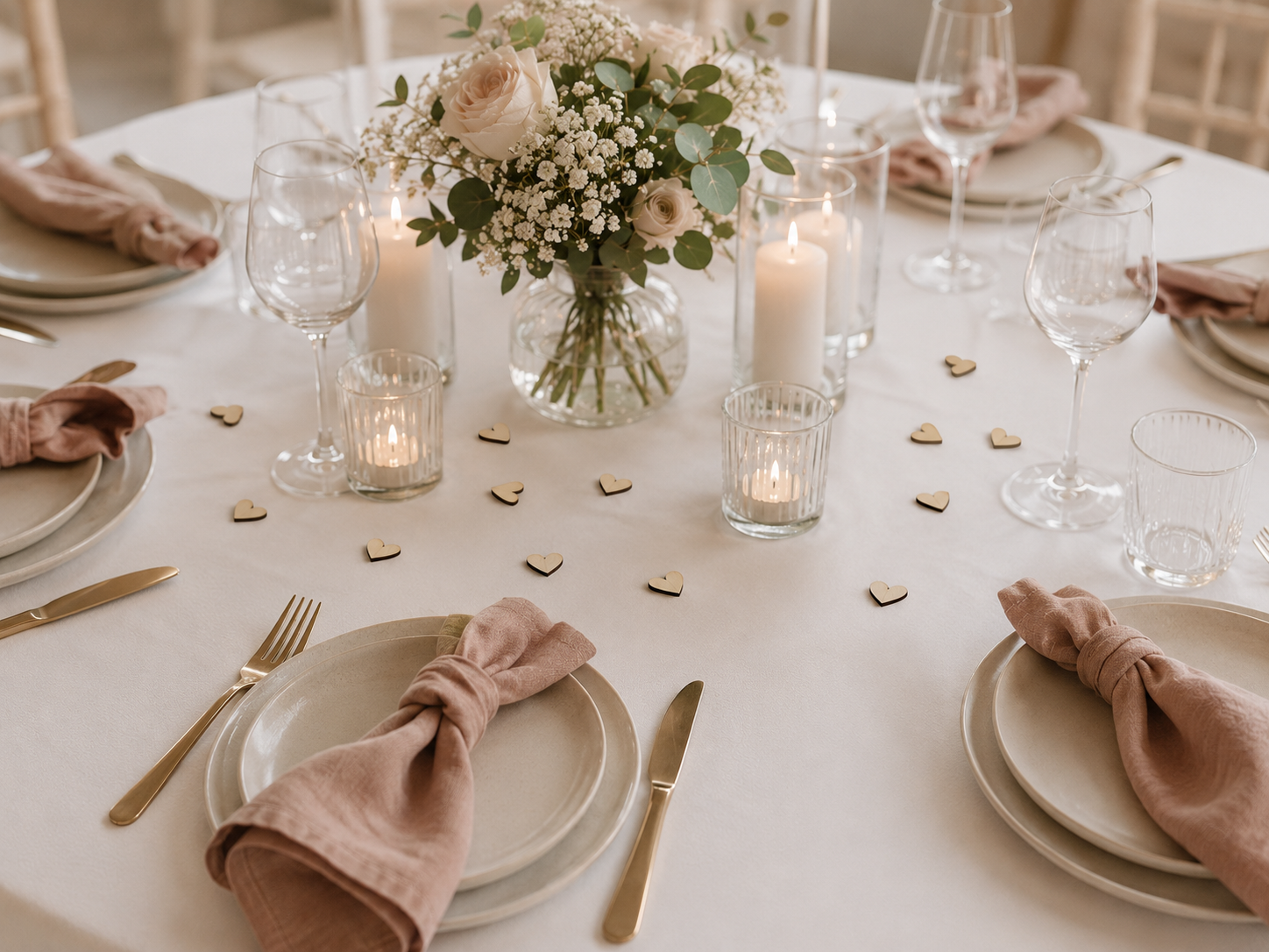 Herz Streudeko aus Holz oder Acryl – Romantische Tischdeko für Hochzeit und besondere Anlässe