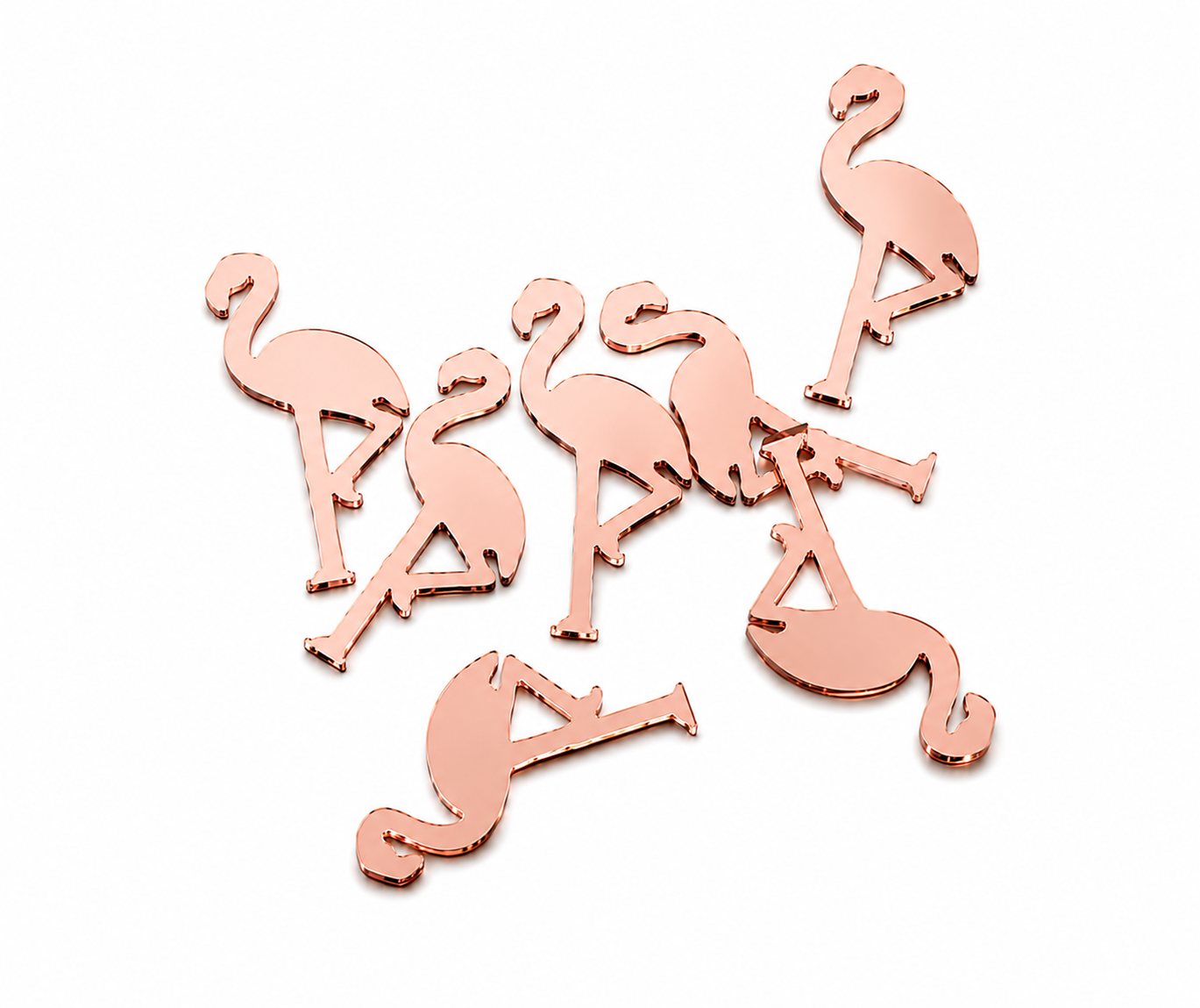 Flamingo Streudeko aus Holz oder Acryl – Tropische Tischdeko für Sommerhochzeiten und besondere Anlässe