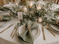 Serviettenring aus Holz mit Eukalyptus-Motiv – Elegante Tischdeko für Hochzeiten und besondere Anlässe